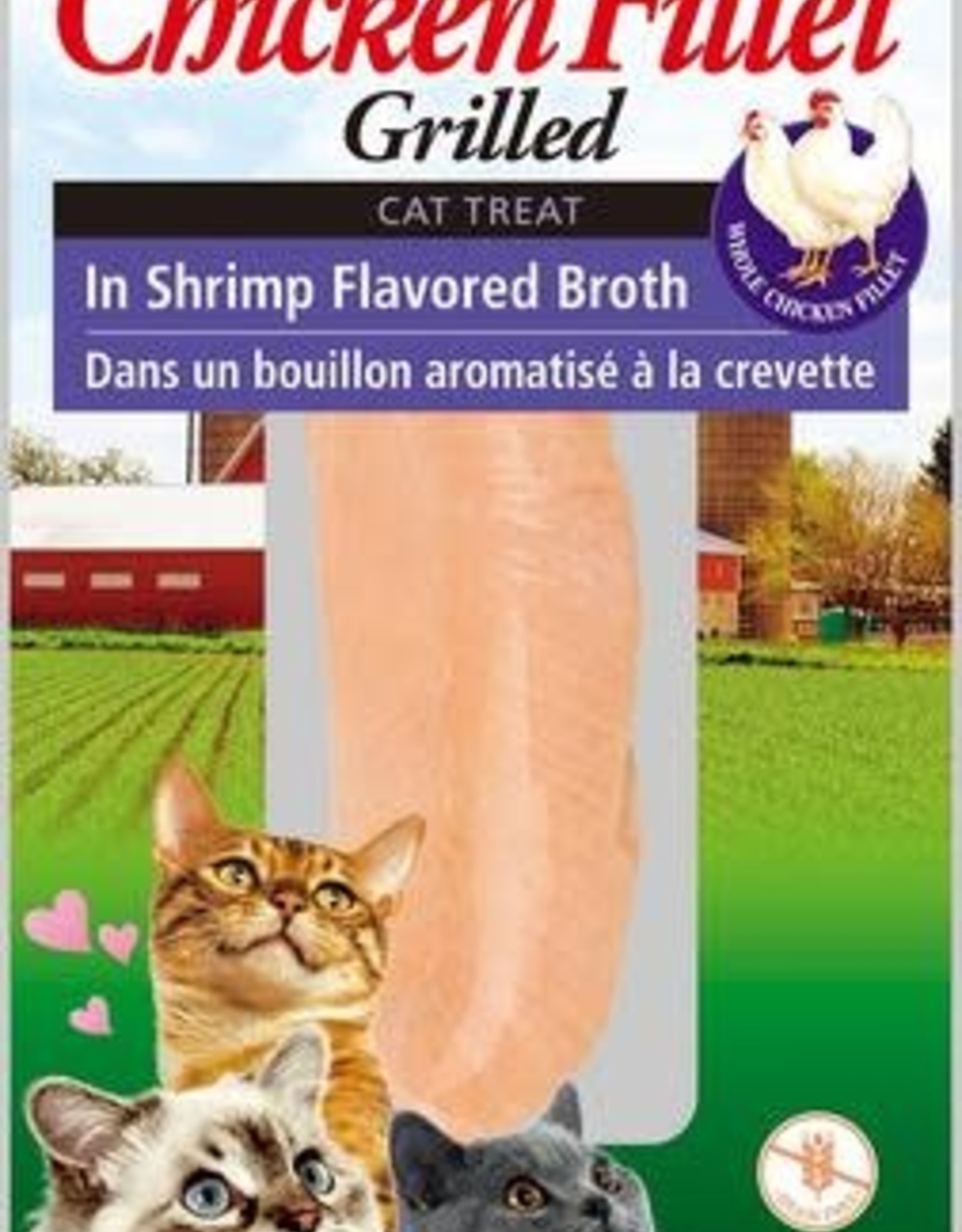 Inaba Ciao Cat Treats Ciao Grilled Fillets Chicken in Shrimp Broth