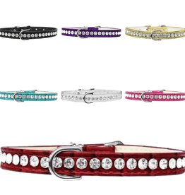 Designer Faux Croc  Beverly Style Dog Collar