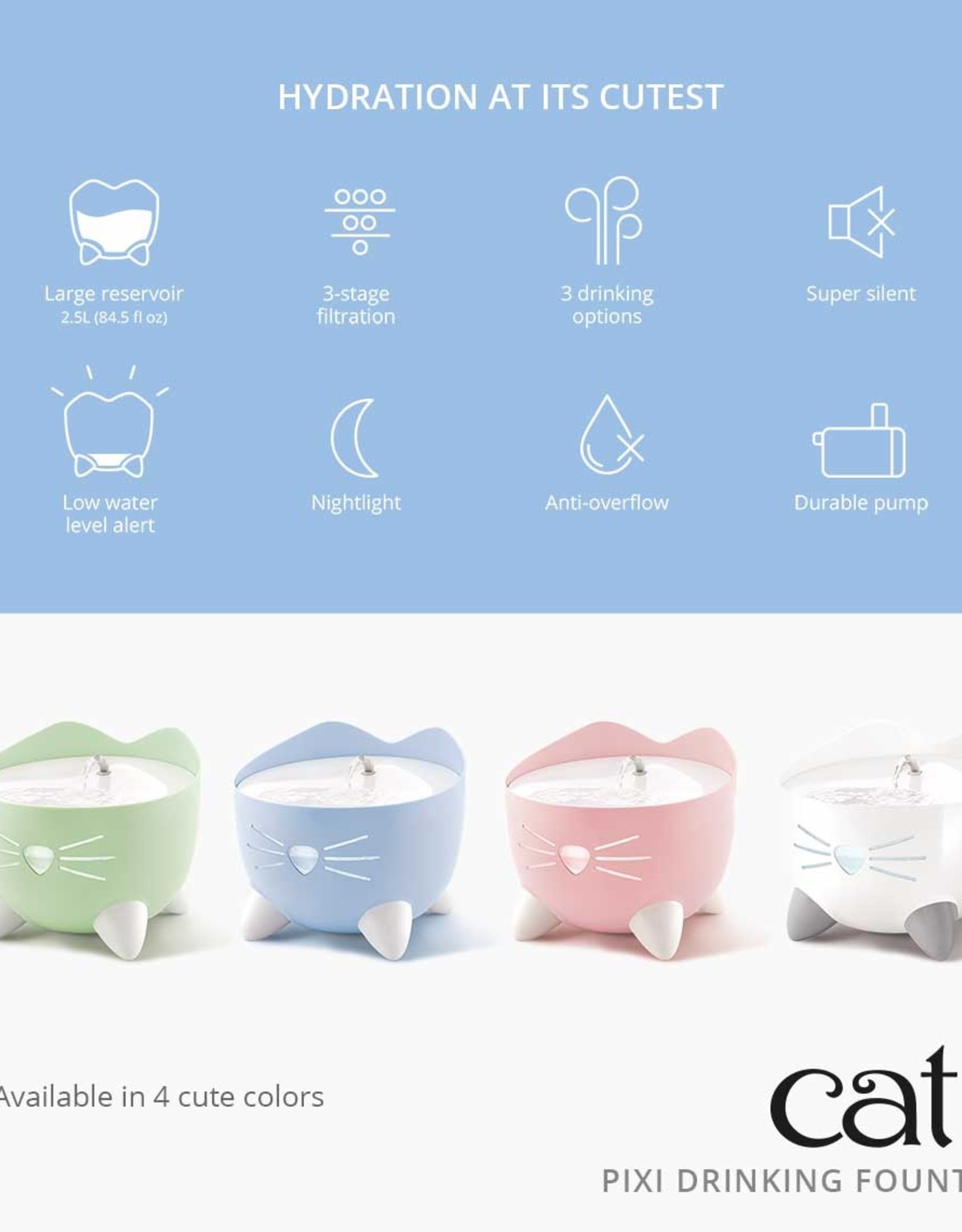 Catit Pixi Fountain - Light Pink