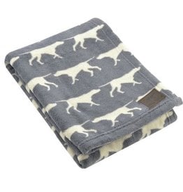 Tall Tails Tall Tails Charcoal Icon Blanket 30x40
