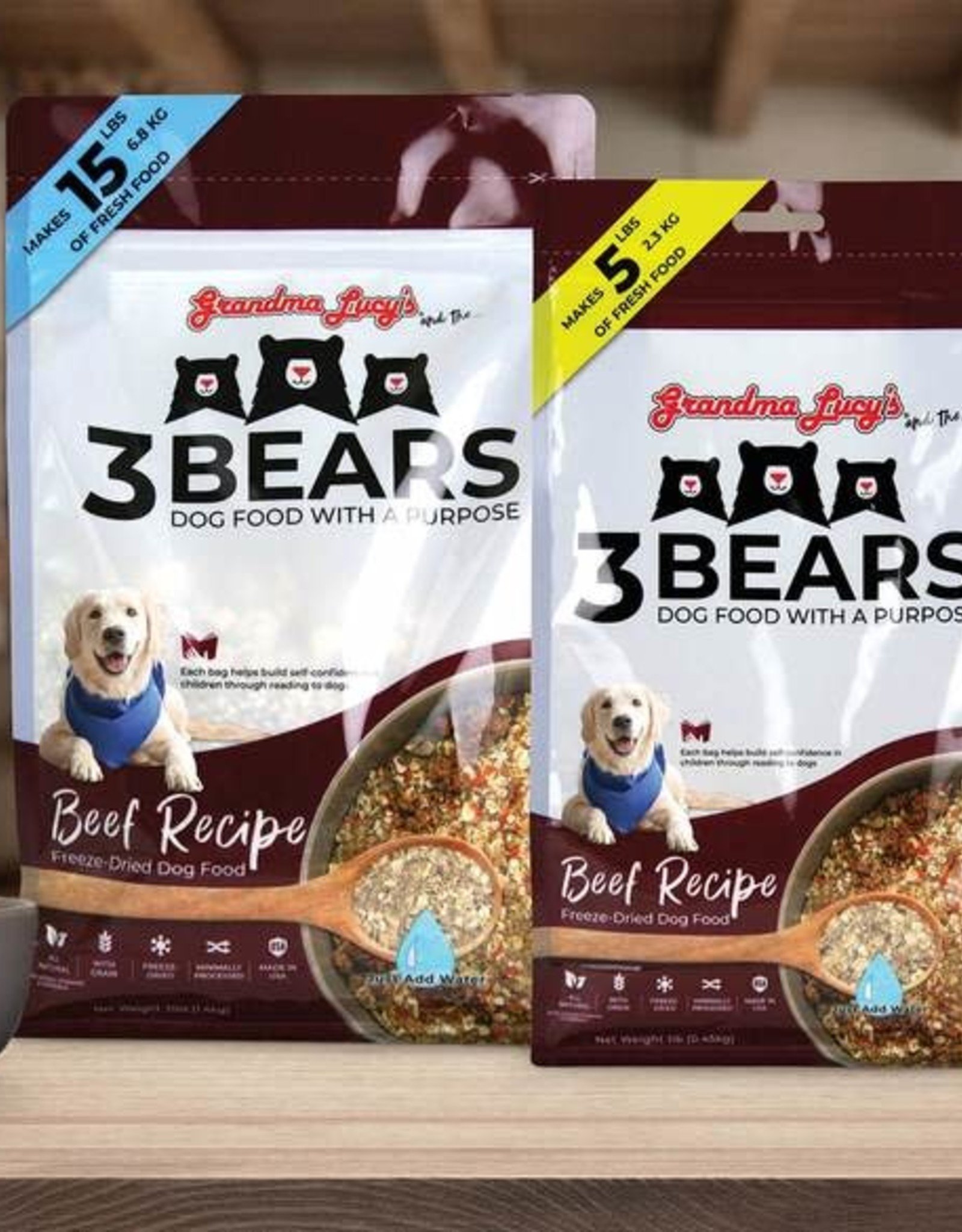 Grandma Lucy's 3 Bears Beef - Molly's Healthy Pet Food Market
