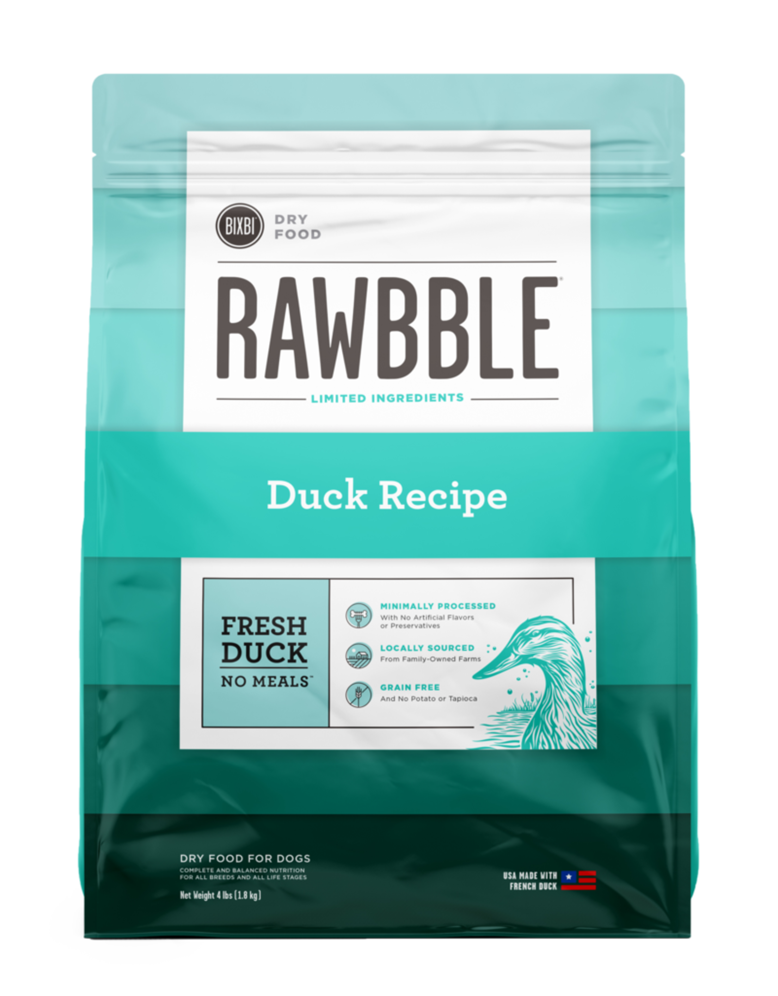 Bixbi Rawbble Limited Ingredient Duck