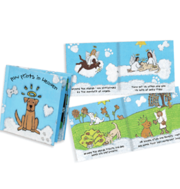 Dog Speak Paw Prints in Heaven Sympathy Book