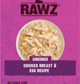 Rawz Rawz Cat Shredded Chicken & Egg 2.46oz Pouch