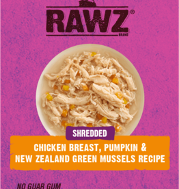 Rawz Rawz Cat Shredded Chicken, Pumpkin, & Green Lipped Mussel 2.46oz Pouch