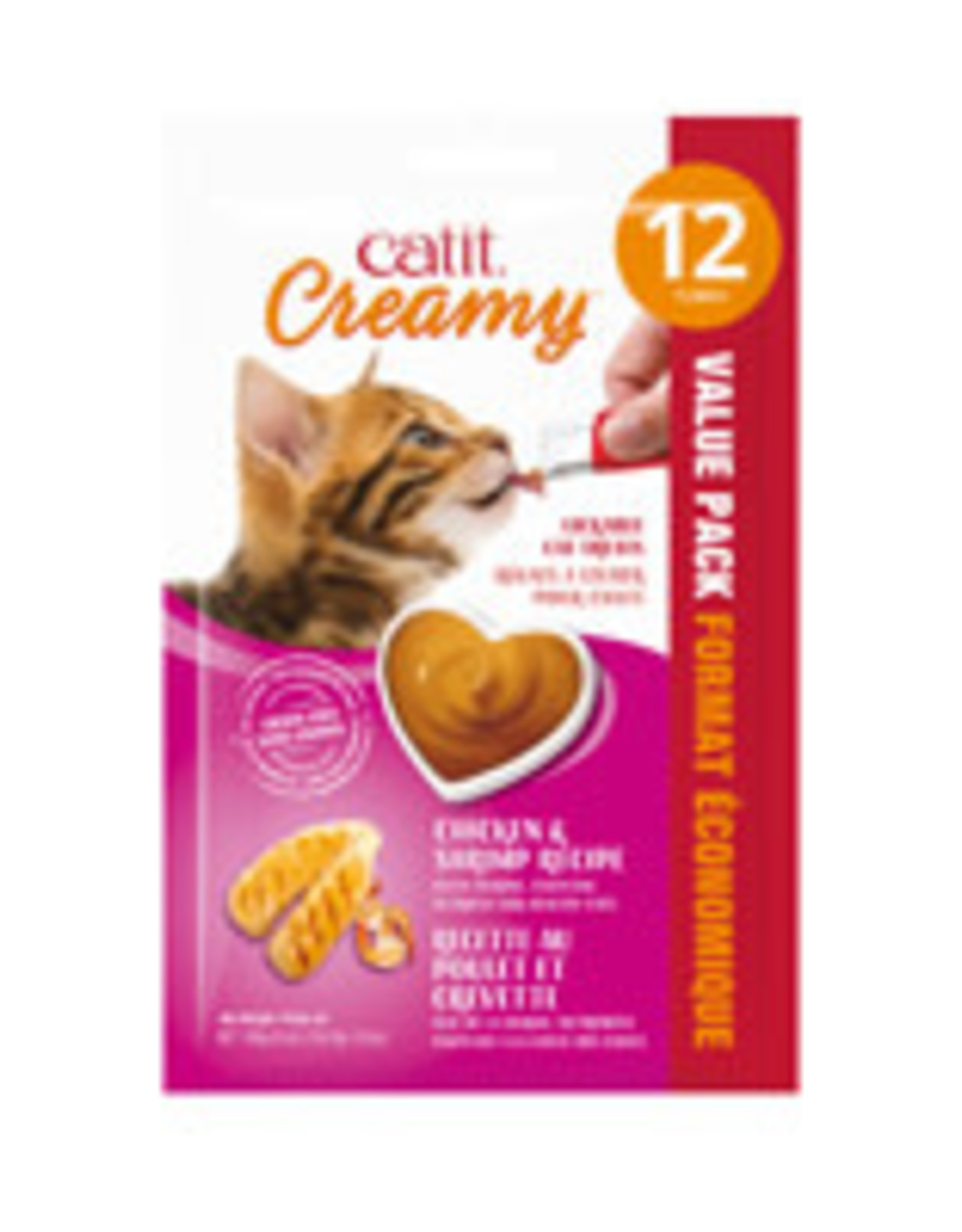 Hagen Catit Creamy Lickable Cat Treat Chicken Shrimp