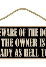 Rope Sign: Beware of the Dog