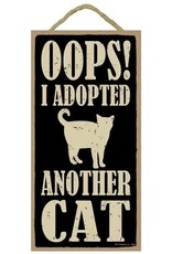 Rope Sign: Oops! I Adopted Another Cat