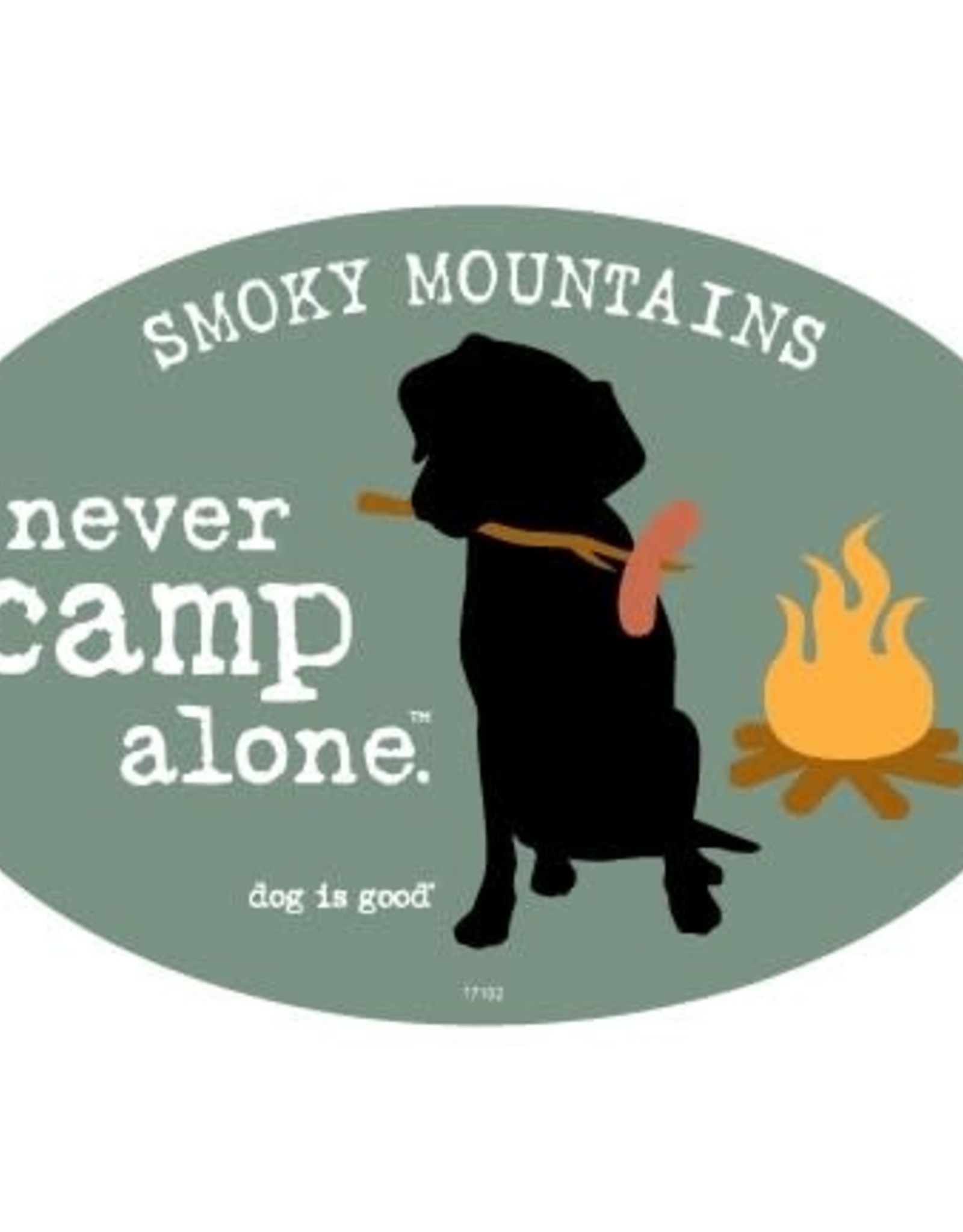 Dog Is Good Car Magnet: Never Camp Alone - Destination Boise, Idaho