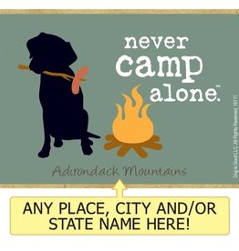 Dog Is Good Refrigerator Magnet - Never Camp Alone - Destination Boise, Idaho