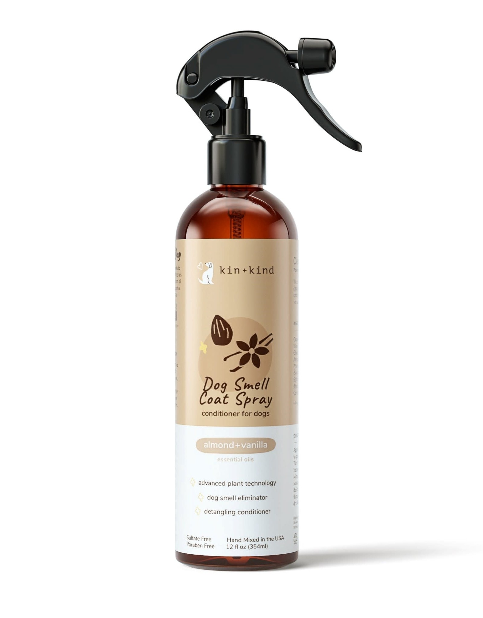 Kin+Kind Kin+Kind Coat Spray - Almond & Vanilla 12oz