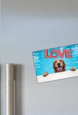 Dog Speak Dog Speak Wood Magnet - Love