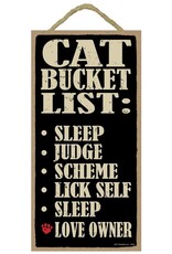 Rope Sign: Cat Bucket List
