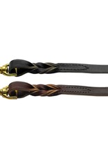 Mirage Twist Leather Dog Leash 3/4" Wide