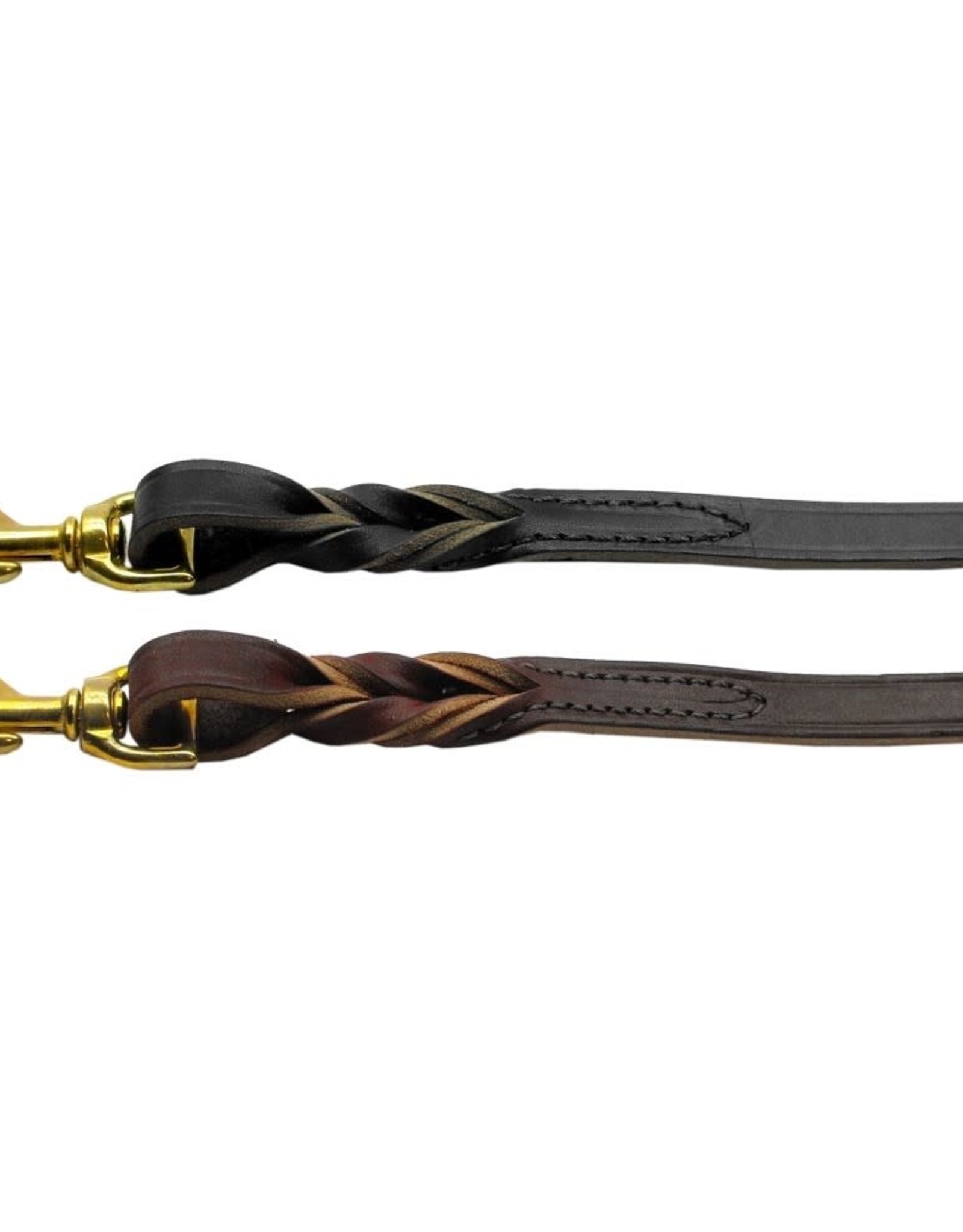 Mirage Twist Leather Dog Leash 3/4" Wide