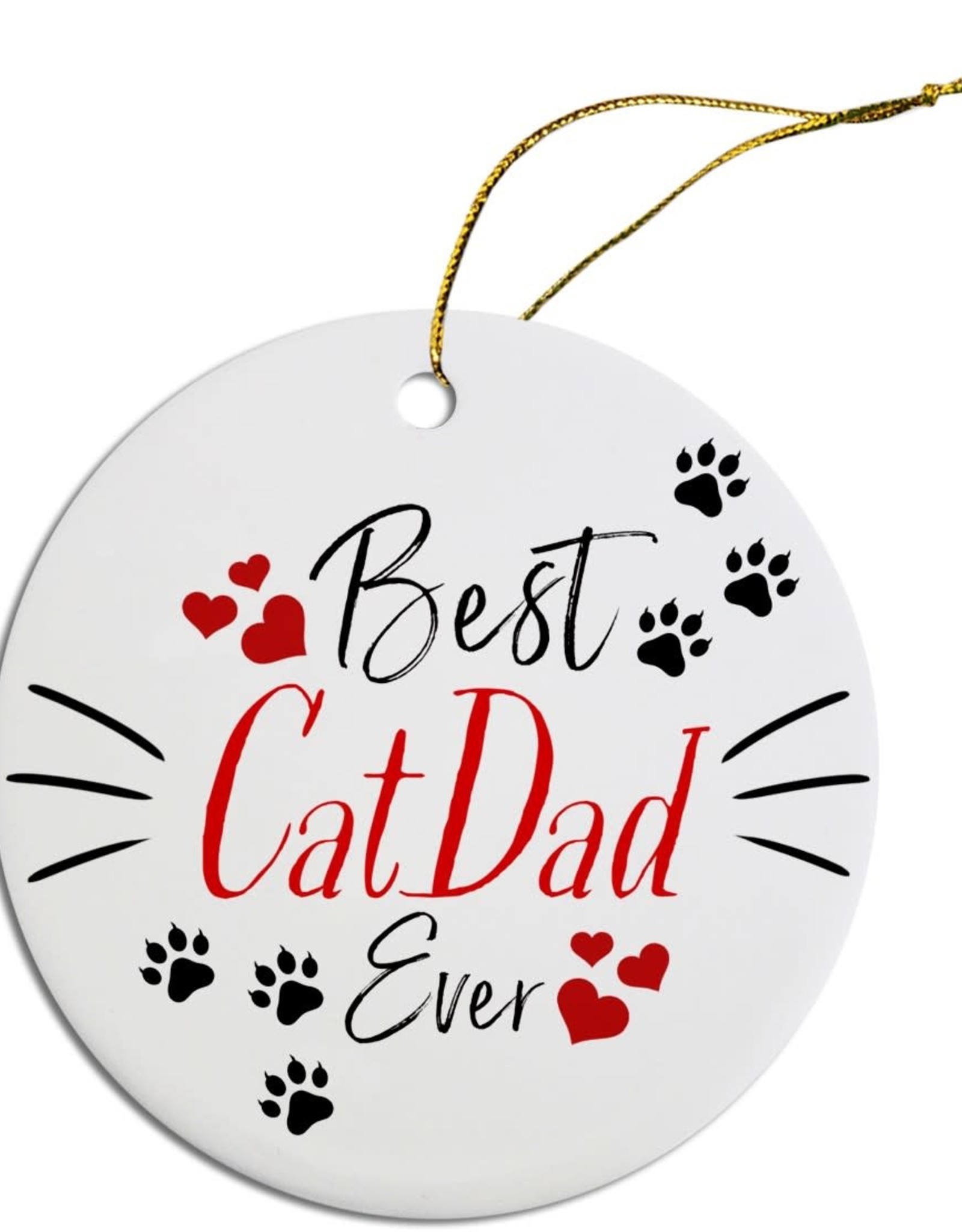 Best Cat Dad Ornament