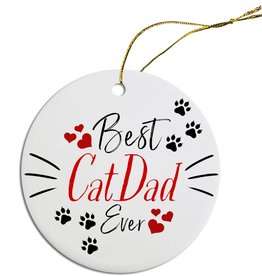 Best Cat Dad Ornament
