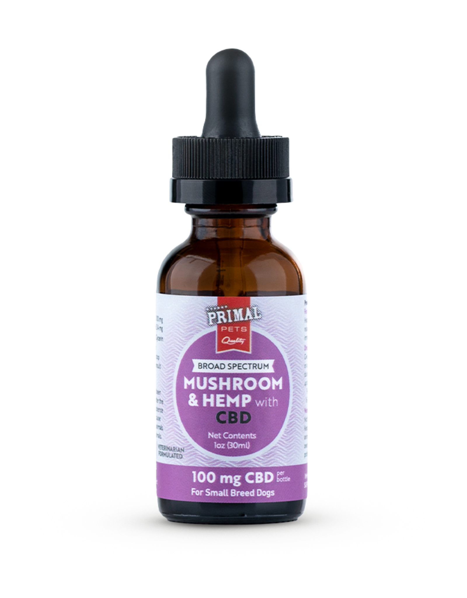 Primal Mushroom & Hemp Oil 100mg - Small Dog