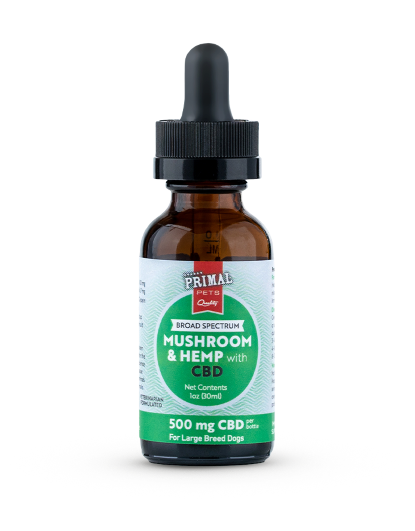 Primal Mushroom & Hemp Oil 500mg - Large Dog