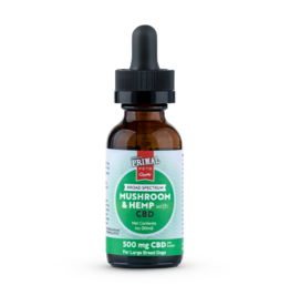 Primal Mushroom & Hemp Oil 500mg - Large Dog