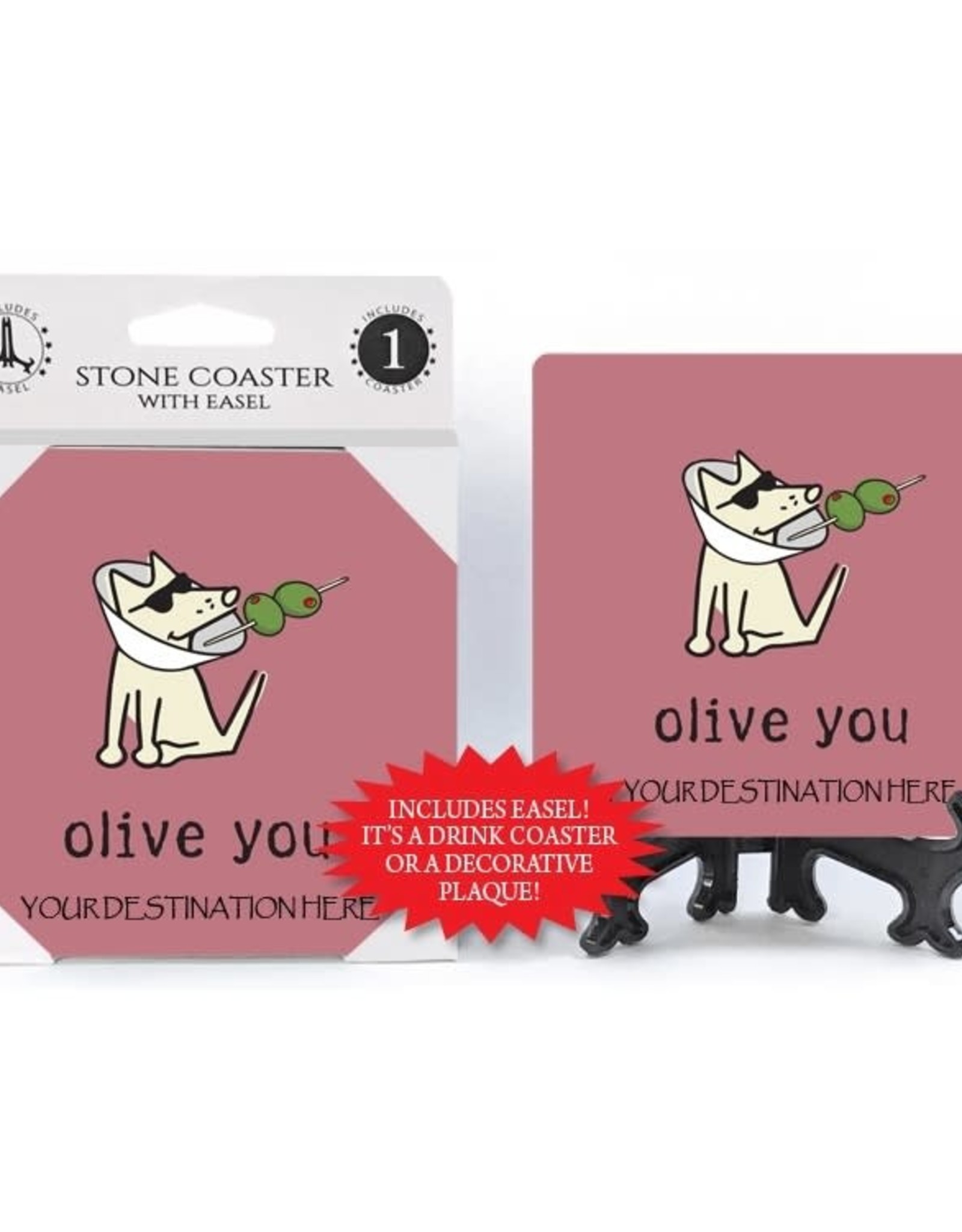 Stone Coaster - Olive you