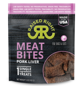 Raised Right Raised Right Pork Liver Meat Bites 5oz