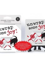 Holiday Stone Coaster - Unwrap some joy!