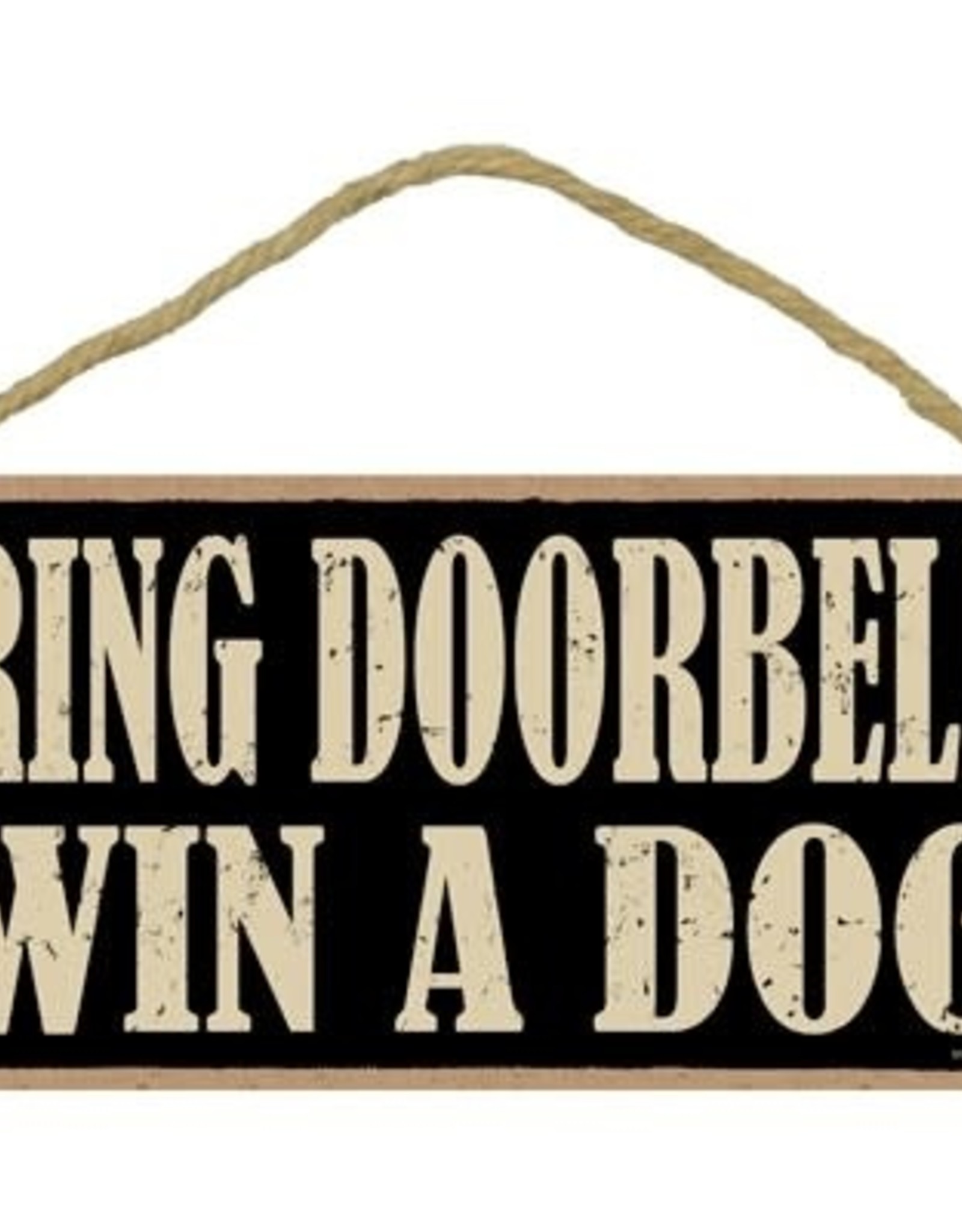 Rope Sign: Ring Doorbell Win A Dog