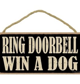 Rope Sign: Ring Doorbell Win A Dog