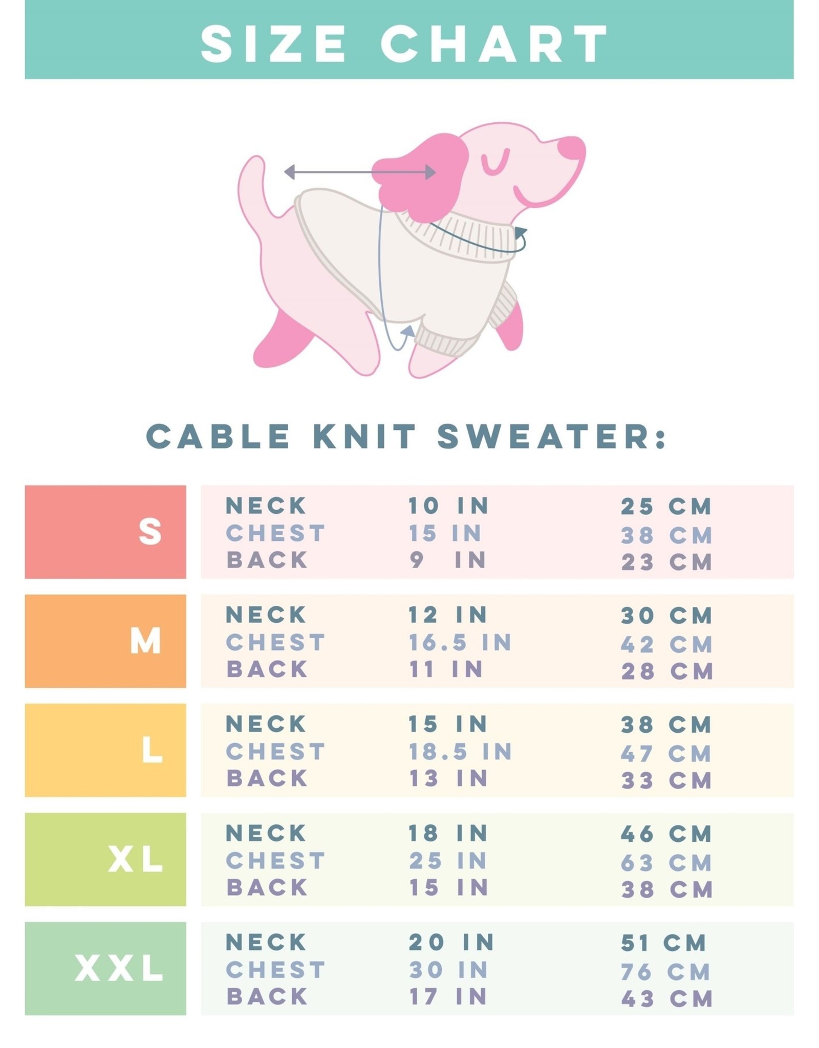 Sassy Woof Sassy Woof Cable Knit Sweater (Assorted Colors)