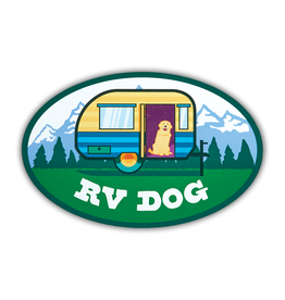 Dog Speak Car Magnet: RV Dog