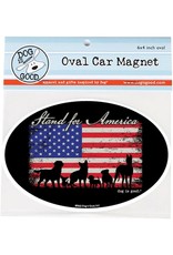 Dog Is Good Car Magnet: Stand for America