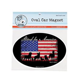 Dog Is Good Car Magnet: Stand for America