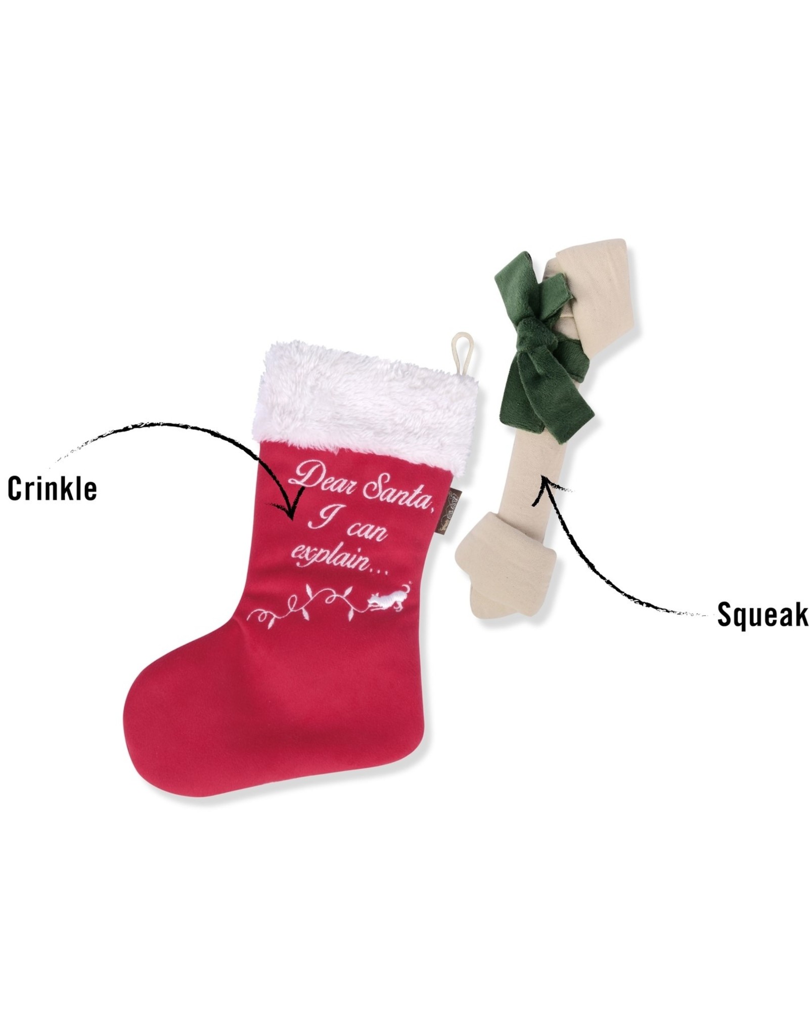 Holiday Merry Woofmas Good Dog Stocking