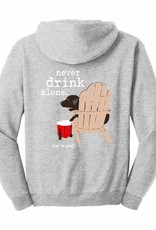 Dog Is Good Dog Is Good Never Drink Alone Hoodie