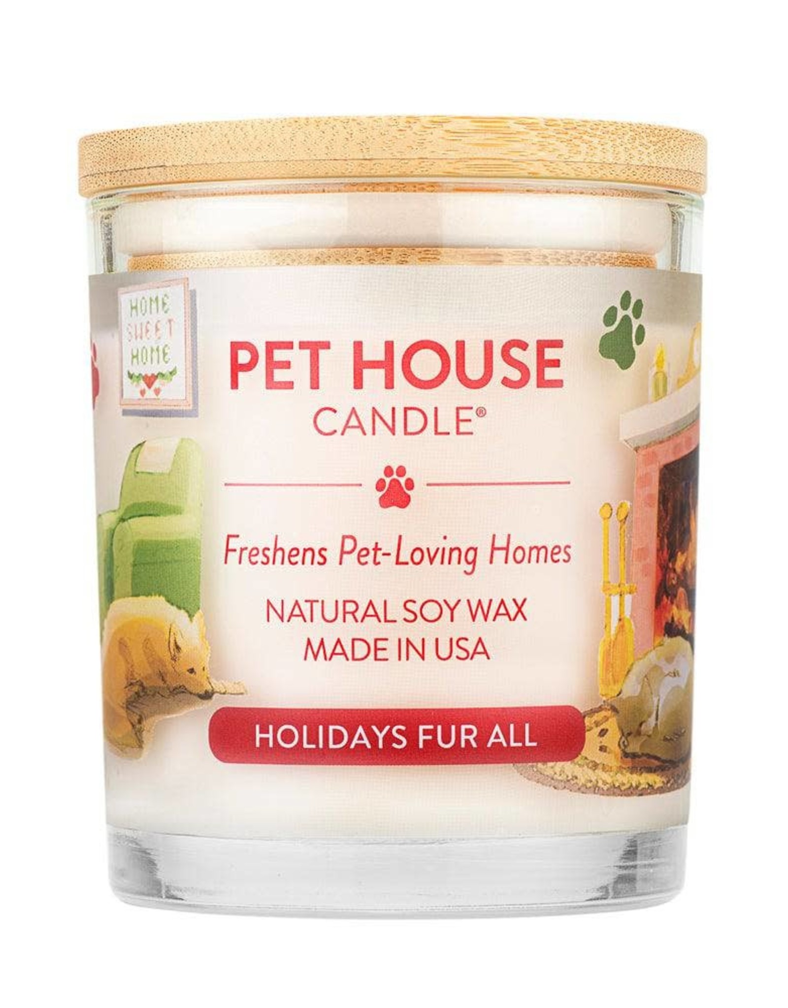 Pet House Holidays Fur All Candle