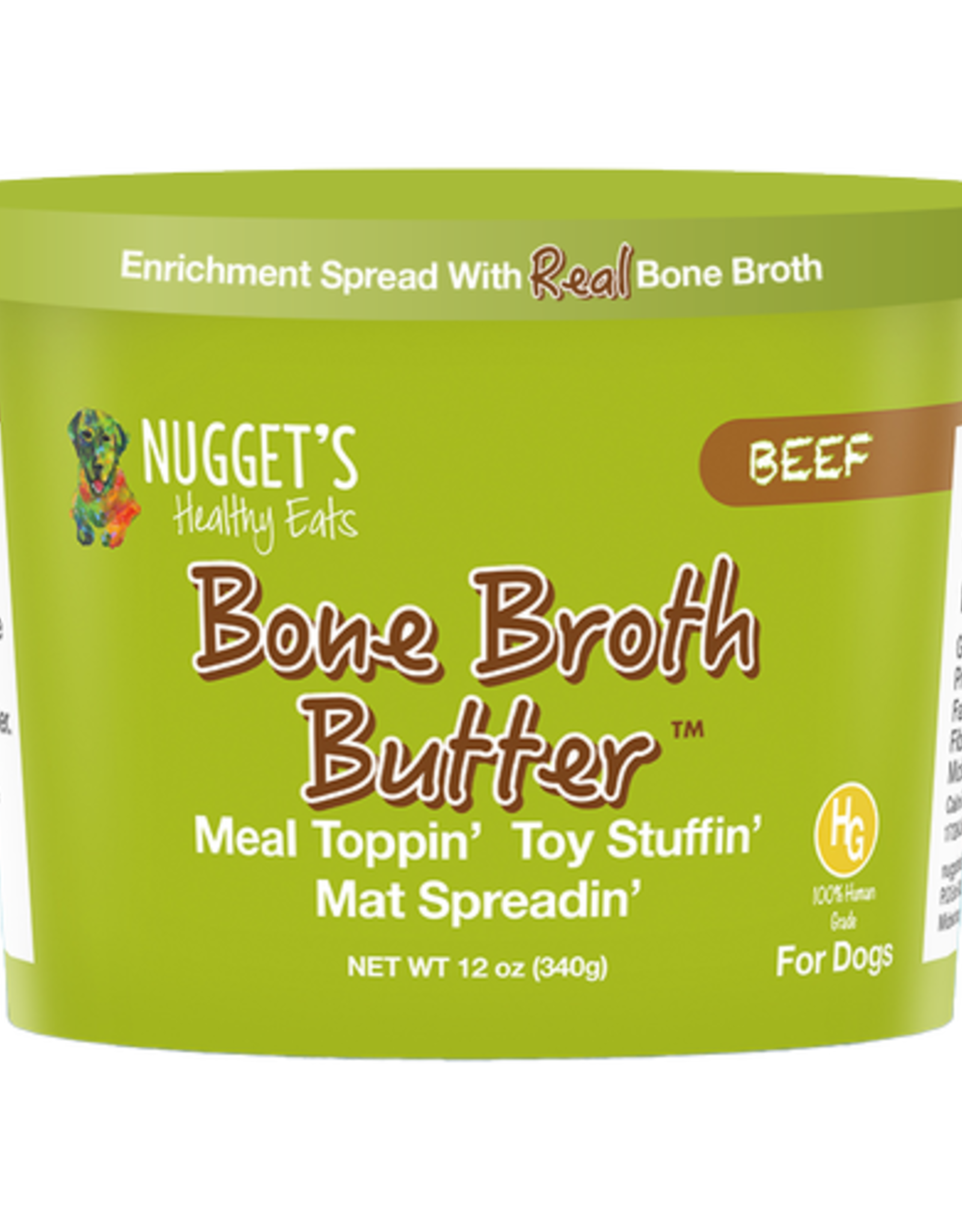 Nugget's Healthy Eats Nugget's Beef Bone Broth Butter 12oz