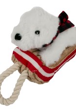 Tall Tails Tall Tails Holiday Polar Bear with Sled 8"