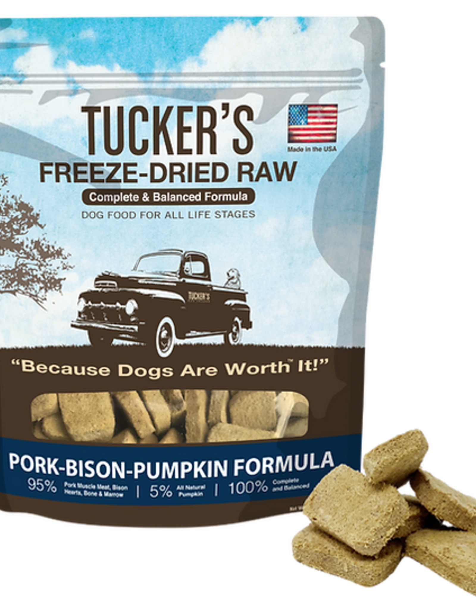 Tuckers Freeze Dried Pork & Bison 14oz