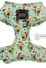 Sassy Woof Holiday Jingle Bell Guac Adjustable Dog Harness