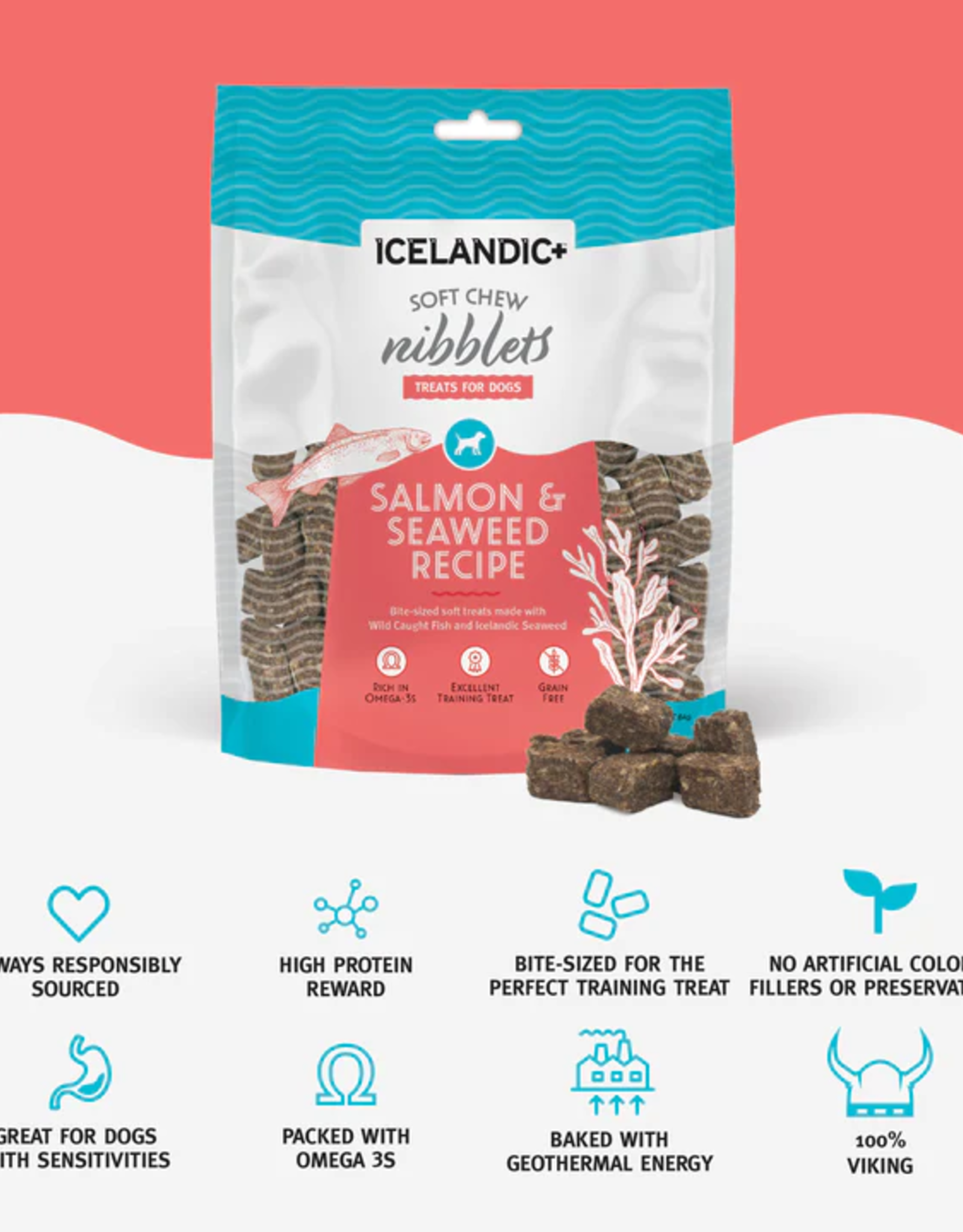 Icelandic+ Icelandic+ Arctic Salmon & Seaweed Nibblets