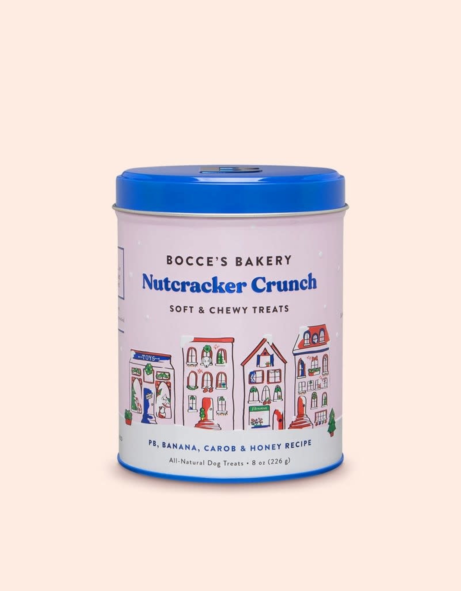 Bocces Nutcracker Crunch Holiday Tin 8oz