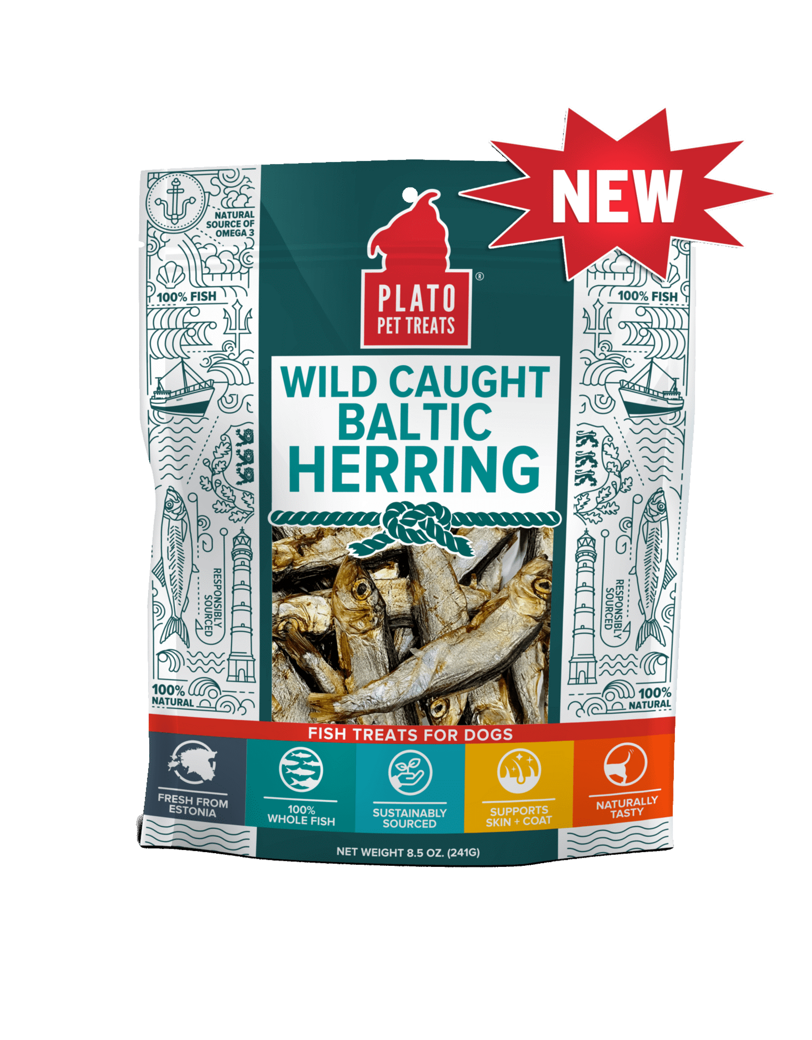 Plato Pet Treats Plato Wild Caught Baltic Herring