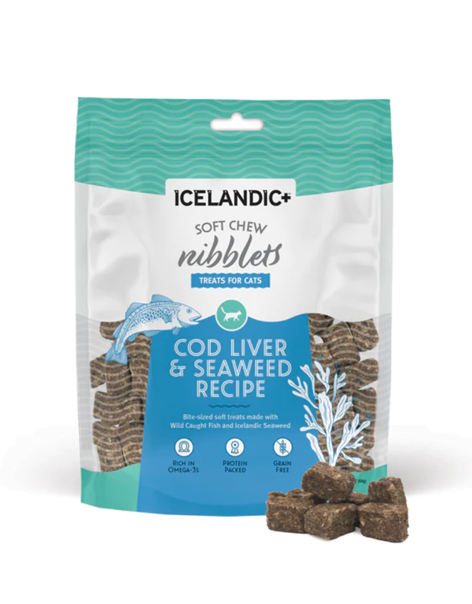 Icelandic+ Icelandic+ Cat Soft Chews Cod Liver & Seaweed