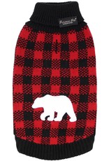 Buffalo Checkered Sweater Red Bear