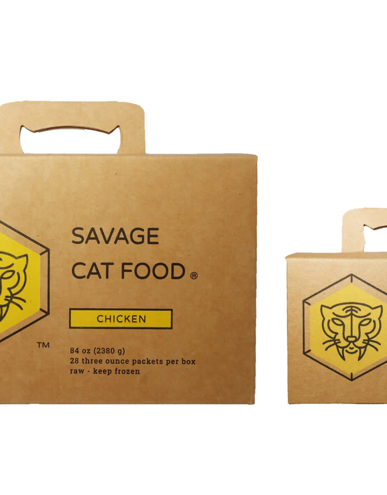 Savage Cat Savage Cat Raw Chicken 3oz Packs