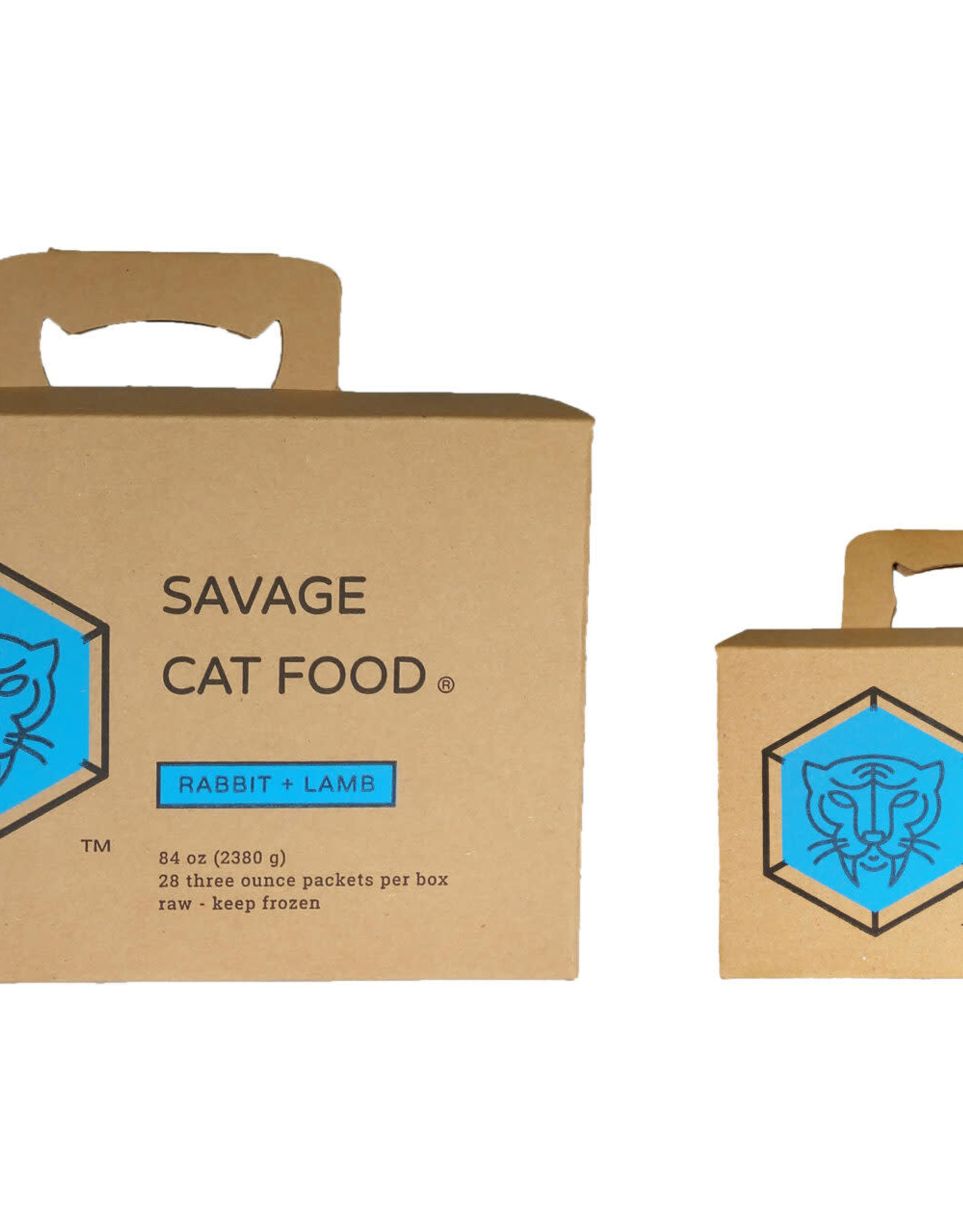 Savage Cat Savage Cat Raw Rabbit 3oz Packs