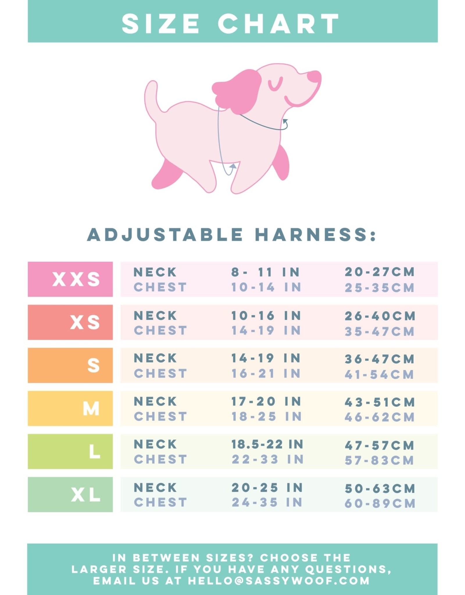 Sassy Woof Sassy Woof Aurora Adjustable Dog Harness