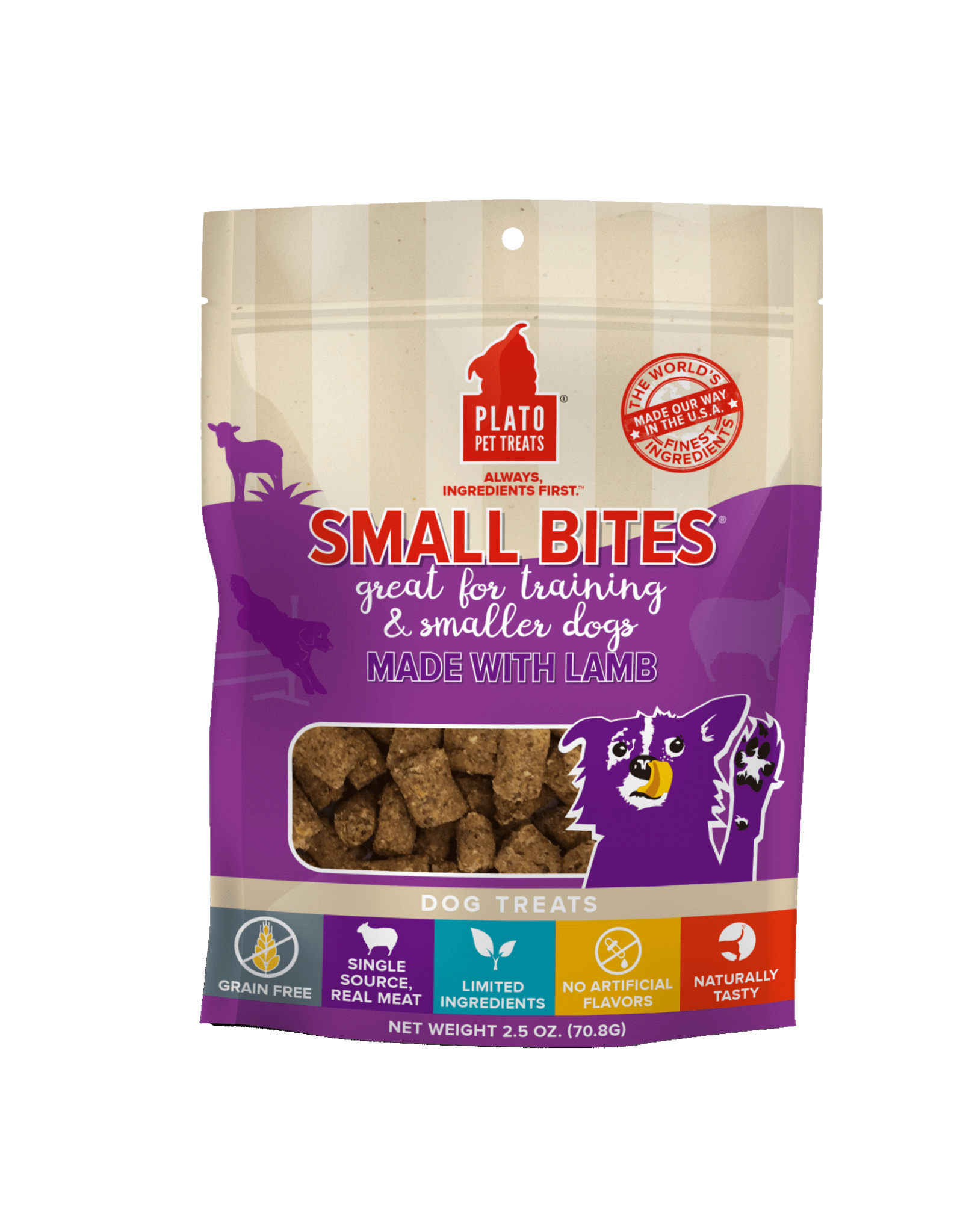 Plato Pet Treats Plato Small Bites - Lamb