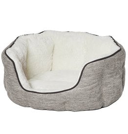 MidWest Homes for Pets Midwest Quiet Time Deluxe Taupe Tulip Bed